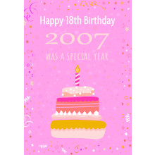 Age 18 Female (2007) C50 Special Year Card JSP001