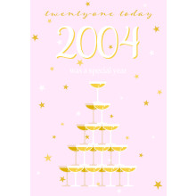 Age 21 Female (2004) C50 Special Year Card JSP003