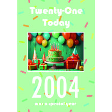 Age 21 Male (2004) C50 Special Year Card JSP004