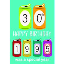 Age 30 Male (1995) C50 Special Year Card JSP006