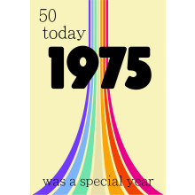 Age 50 Female (1975) C50 Special Year Card JSP009