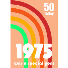 Age 50 Male (1975) C50 Special Year Card JSP010