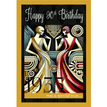 Age 90 Female (1935) C50 Special Year Card JSP017