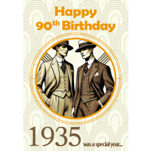 Age 90 Male (1935) C50 Special Year Card JSP018