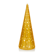 XF4005 Lit Gold Glass Christmas Tree