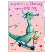 JMC0334 Mummy From Your Little Boy C50 Mother's Day Card M6010-1