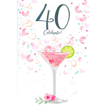 Greetings Cards 40th Female