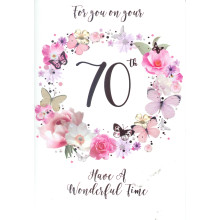Greetings Cards 70th Female