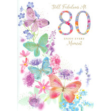 Greeting Cards 80th Female