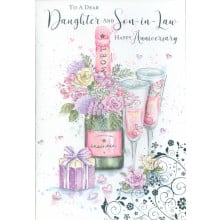 Daughter & Son-in-law Anniversary Trad Card HS MC50-1320