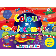 Colour My Placemat Things That Go Activity with pull out pages
