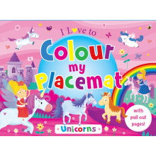 Colour My Placemat Unicorn Activity with pull out pages