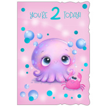 Age 2 Girl C50 Card PR169