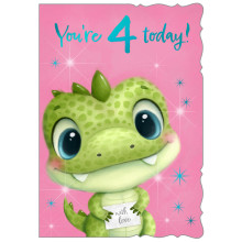 Age 4 Girl C50 Card PR206