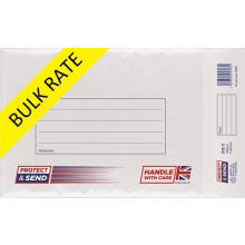 Protect & Send D White Padded Envelopes Bulk 180 x 265mm