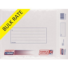 Protect & Send E White Padded Envelopes Bulk 220 x 265mm
