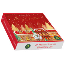 XF0104 Recyclable 12 Square Premium Xmas Cards