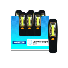 Status LED Worklight Torch Black Display (takes 3 x AA Batts not inc)