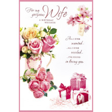 Wife Anniversary Trad 75 Cards SE27846