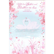 Sister & Brother-in-law Anniversary Trad Cards SE27230