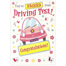 Driving Test Pass Female Cards SE27405