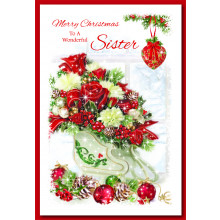 JXC0255 Sister Trad 75 Christmas Cards