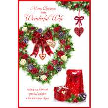 JXC0925 Wife Trad 75 Christmas Cards