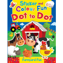 Sticker & Colour Fun Dot To Dot Activity Book Asst