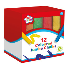 Coloured Jumbo Chalks 12's