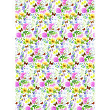 Gift Wrap Female Floral Butterflies