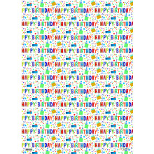 Gift Wrap Bright Text