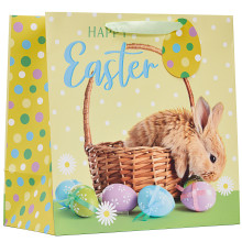 Gift Bag Bunny Square Large