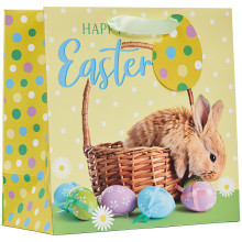 Gift Bag Bunny Square Medium