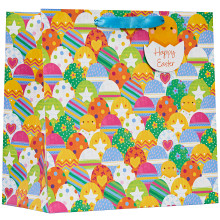 Gift Bag Easter Eggs Square Large