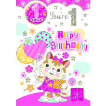Age 1 Girl Badge Cards C50 TP5002-1