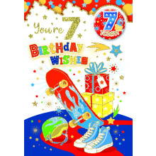 Age 7 Boy Badge C50 Cards TP5007-1