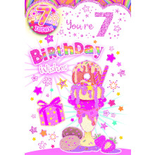 Age 7 Girl Badge C50 Cards TP5008-1