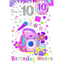 Age 10 Girl Badge C50 Cards TP5010-2