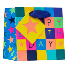 Gift Bag Checkerboard Extra Small