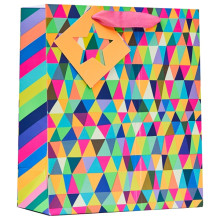 Gift Bag Triangles Medium