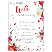 JVC0046 Wife 50 Valentines Day Cards V3501-4