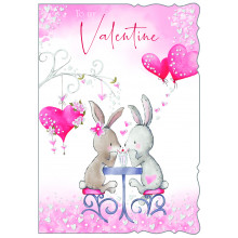 JVC0014 Open Female Cute 50 Valentine's Day Cards