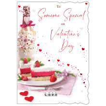 JVC0353 Someone Special Female Trad C50 Valentine's Day Card V6000-2