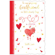 JVC0361 Girlfriend Trad C75 Valentine's Day Card V6009-3