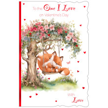 JVC0349 One I Love Female Cute C75 Valentine's Day Card V6011-5