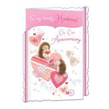 Husband Anniversary Cute 75 Card OTB WP19049