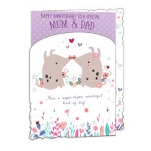 Mum & Dad Anni. Cute Cards OTB WP19053