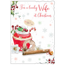 JXC0912 Wife Trad 50 Christmas Cards