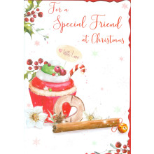 JXC1285 Special Friend Female Trad C50 Christmas Cards