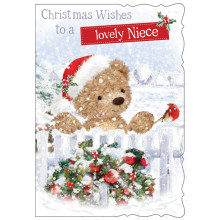 JXC0786 Niece Cute 50 Christmas Cards